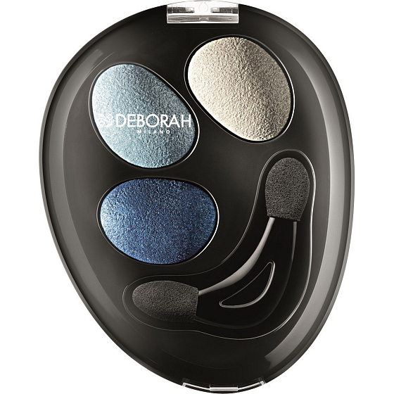 Deborah Milano Trio Hi-Tech Eyeshadow oční stíny 03 Into Blue Sky 4,2 g