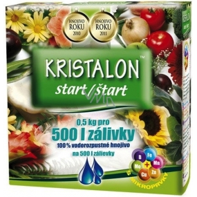 Agro Kristalon Start vodorozpustné univerzální hnojivo 0,5 kg pro 500 l zálivky