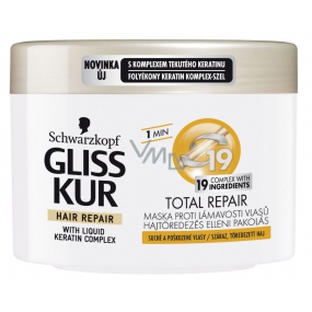Gliss Kur Total repair 19 regenerační vlasová maska 200 ml