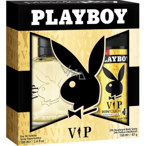 Playboy Vip for Him toaletní voda 100 ml + deodorant sprej 150 ml, dárková sada