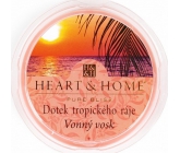 Heart & Home Dotek tropického ráje Sojový přírodní vonný vosk 27 g