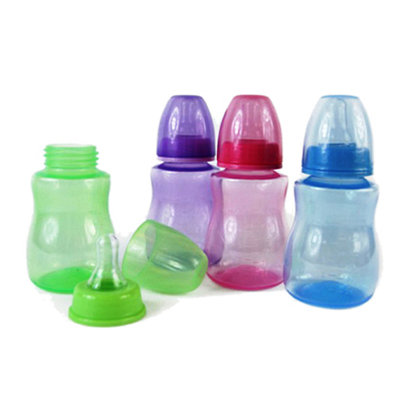 First Steps 0+ kojenecká láhev průhledná růžová 150 ml