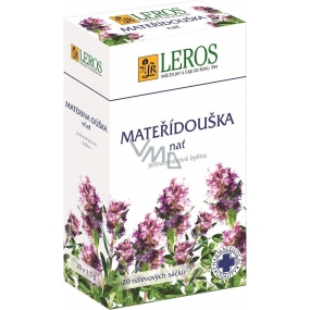 Leros Mateřídouška nať bylinný čaj na zažívání, záněty dásní 20 x 1,5 g