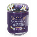 Heart & Home Švestka a pomerančový květ Sojová vonná svíčka střední hoří až 30 hodin 110 g