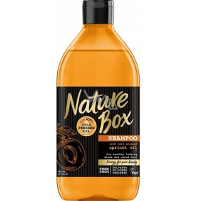 Nature Box Meruňka Vitamínový antioxidant šampon na vlasy se 100% za studena lisovaným meruňkovým olejem, vhodné pro vegany 385 ml