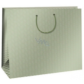 Ditipo Dárková papírová taška 38,3 x 10 x 29,2 cm Trendy colours olivová