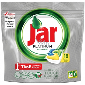 Jar Platinum All in One Lemon Kapsle do myčky nádobí 18 kusů