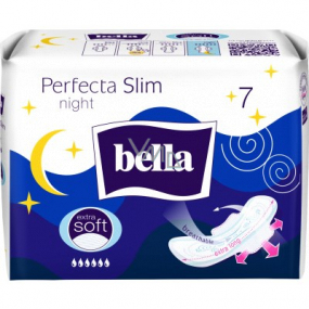 Bella Perfecta Slim Night Extra Soft ultratenké hygienické vložky s křidélky 7 kusů