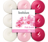 Bolsius Aromatic Pink Orchid - Růžová orchidej vonné čajové svíčky 18 kusů, doba hoření 4 hodiny