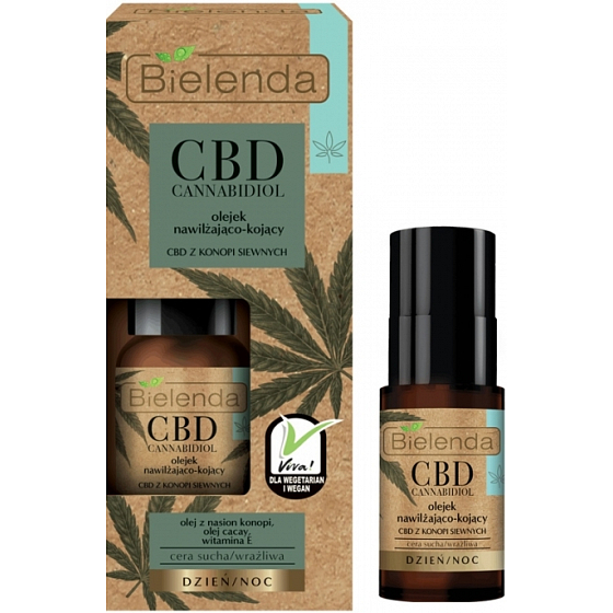 Bielenda CBD Cannabidiol hydratačně-zklidňující pleťový olej 15 ml