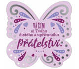 Albi Závěsná plaketka motýlek Přátelství 9 x 10 cm