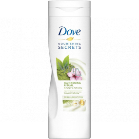 Dove Nourishing Secrets Awakening Ritual Matcha Tea & Sakura - Zelený čaj a třešňový květ tělové mléko pro všechny typy pokožky 400 ml