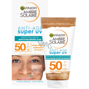 Garnier Ambre Solaire Anti-Age Super UV SPF50 pleťový ochranný krém proti UV záření 50 ml