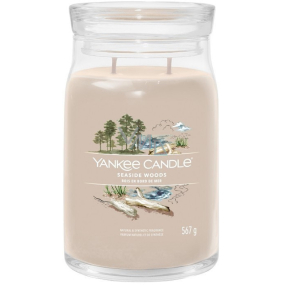 Yankee Candle Seaside Woods - Přímořské dřeva vonná svíčka Signature velká sklo 2 knoty 567 g