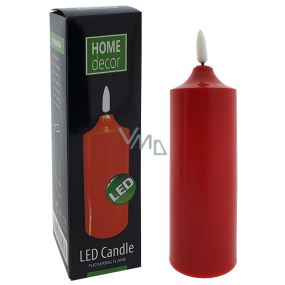 Home Decor Svíčka LED elektronická svítící červená HD-104 17 cm