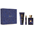 Versace Dylan Blue pour Homme toaletní voda 100 ml + sprchový gel 150 ml + toaletní voda 10 ml, dárková sada pro muže