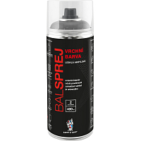 BALSPREJ vrchní univerzální akrylová barva ve spreji, RAL 9006 světlý hliník, 400 ml