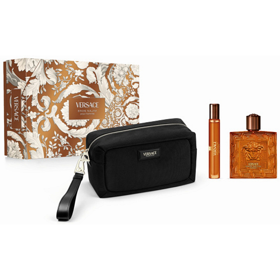 Versace Eros Najim parfém 100 ml + cestovní sprej 10 ml + kosmická taška, dárková sada pro muže