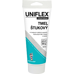 Uniflex štukový akrylový tmel, tuba, 300 g Uniflex štukový akrylový tmel, tuba, 300 g