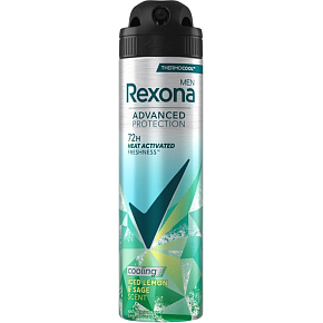 Rexona Men Advanced Protection Cooling Iced Lemon a Sage antiperspirant pro muže 150 ml Rexona Men Advanced Protection Cooling Iced Lemon a Sage antiperspirant pro muže 150 ml