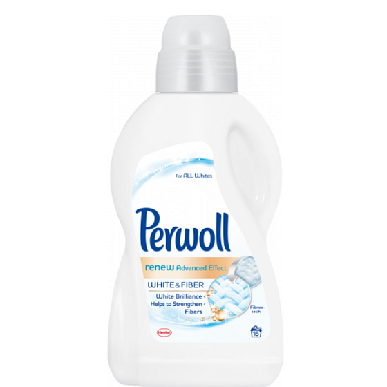 Perwoll White & Fibe prací gel na bílé prádlo, smíšené a syntetické textilie 1 l