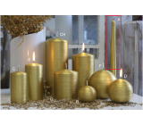 Lima Alfa svíčka zlatá kužel 22 x 250 mm 1 kus
