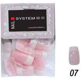 Nail System umělé nehty 20 kusů růžové NS FMN