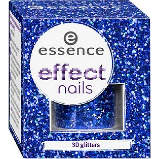 Essence Effect Nails 3D Glitters efekt na nehty 02 Miss Blue Eyes 3,2 g