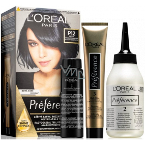 Loreal Paris Préférence barva na vlasy P12 Seoul Intenzivně černomodrá