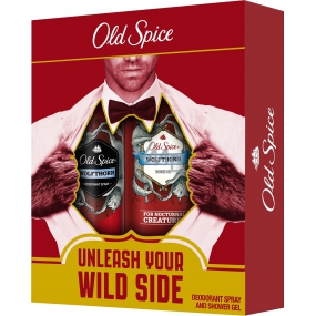 Old Spice Wolfthorn sprchový gel pro muže 250 ml + deodorant sprej 125 ml, kosmetická sada