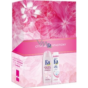 Fa Romantic Moments sprchový gel 250 ml + Dry Protect antiperspirant deodorant sprej 150 ml, kosmetická sada