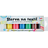 Kreativ Colour Barvy na textil - tmavý a barevný materiál, sada 7 barev 20 g + 2 šablony 6,5 x 2 cm