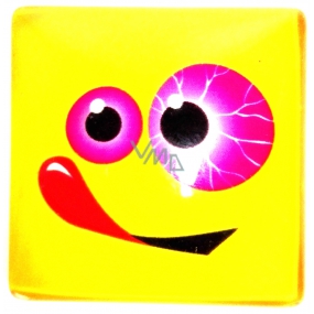 Nekupto Magnet Emoji Smajlík čtvereček žlutý, s jazykem 4 x 4 cm