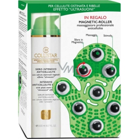 Collistar Intensive Anticellulite Serum intenzivní sérum proti celulitidě 200 ml + Magnetic Roller masážní rukavice, kosmetická sada