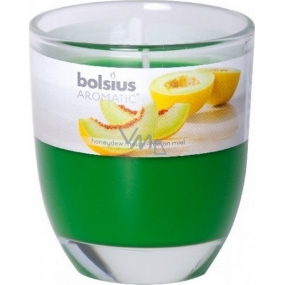 Bolsius Aromatic Honeydew Melon - Sladký Meloun vonná svíčka ve skle 70 x 80 mm 290 g, doba hoření 35 hodin