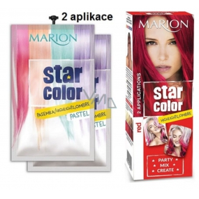 Marion Star Color smývatelná barva na vlasy Red - Červená 2 x 35 ml