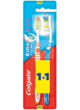 Colgate Extra Clean Medium střední zubní kartáček 1 + 1 kus