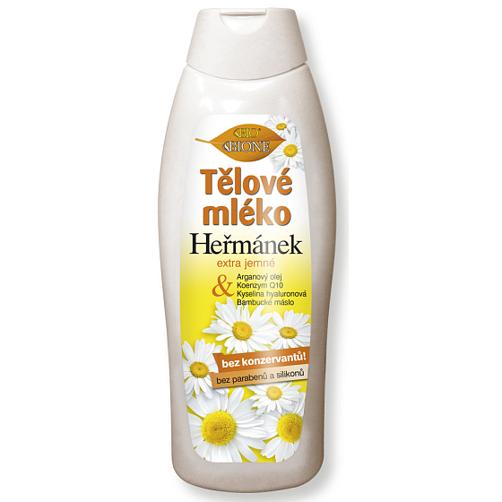 Bione Cosmetics Heřmánek tělové mléko pro všechny typy pokožky 500 ml