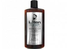 Lilien Men-Art Beard & Hair & Body Shampoo White šampon na vousy, vlasy a tělo s Aloe Vera a Panthenolem 250 ml