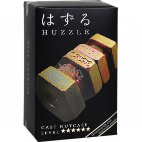 Huzzle Cast Nutcase kovový hlavolam, obtížnost 6