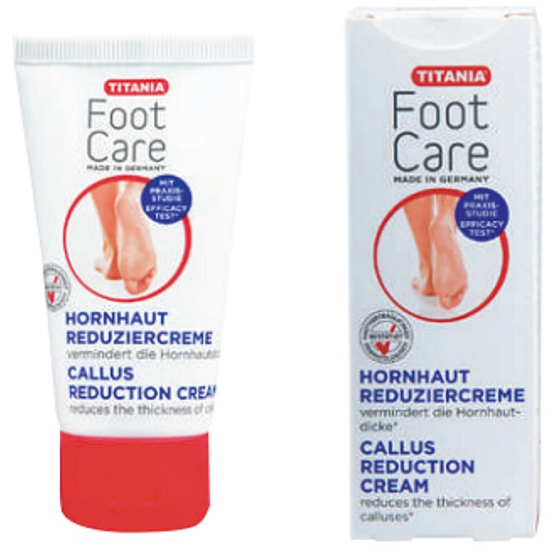 Titania Foot Care krém na redukci ztvrdlé kůže na nohou 50 ml