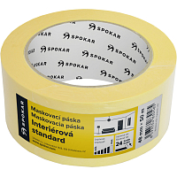 Spokar papírová zakrývací páska, 1 den, do 60 °C, rozměry 48 mm × 50 m