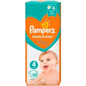 Pampers Sleep & Play 4, 9 - 14 kg plenkové kalhotky 50 kusů