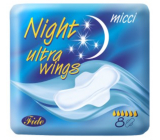 Micci Ultra Wings Night intimní vložky s křidélky 8 kusů