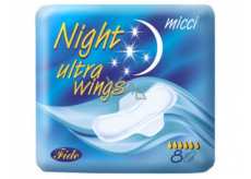 Micci Ultra Wings Night intimní vložky s křidélky 8 kusů