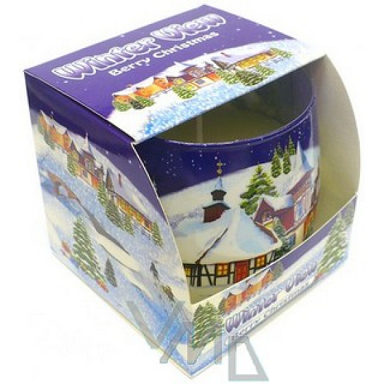 Candles Winter View Berry Christmas vonná svíčka ve skle 100 g