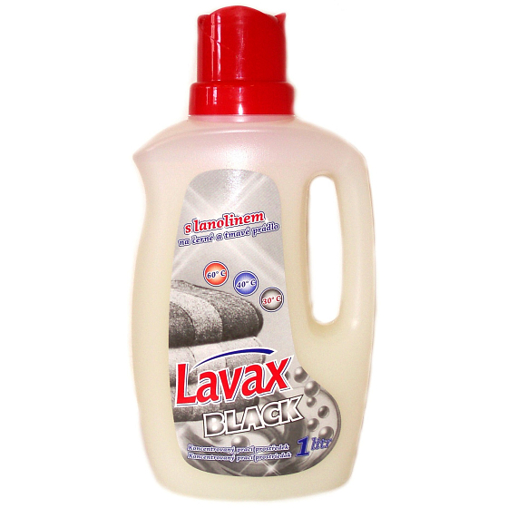 Lavax Black tekutý prací prostředek s lanolinem 1 l