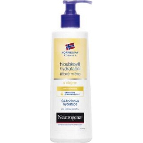 Neutrogena s olejem hloubkově hydratační tělové mléko suchá pokožka 250 ml