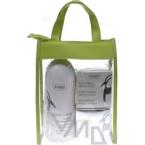 Ziaja Kozí mléko sprchový gel 500 ml + Denní krém 50 ml + noční krém 50 ml + taška, kosmetická sada