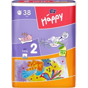 Bella Happy 2 Mini 3-6 kg plenkové kalhotky 38 kusů